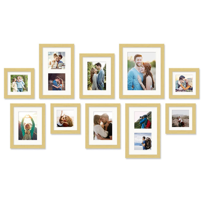 Art Street Photo Frames for Home Décor Set of 10 Wall Photo Frames for Living Room Decoration (Size - 4 x 6 Inches, 5 x 5 Inches, 6 x 8 Inches)