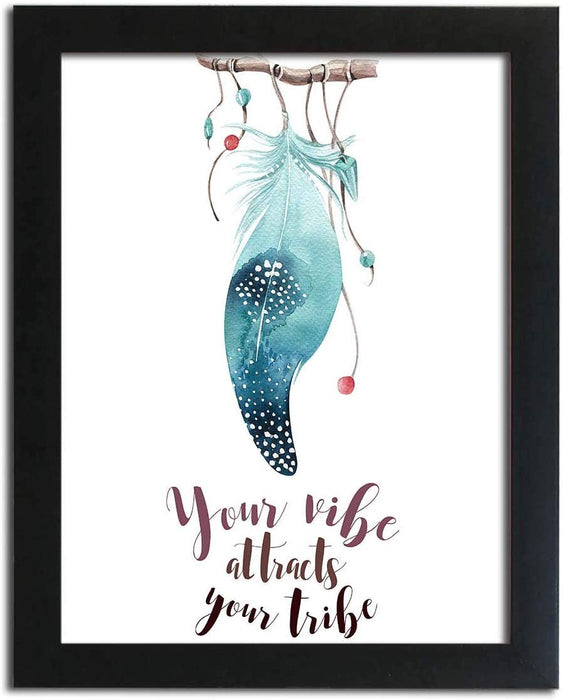 Dream Catcher Theme Poster With Frame # Your Vibe Attracts Your Tribe