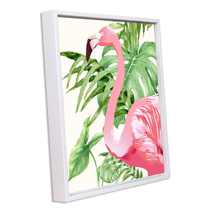 Art Street - Flamboyant Flamingo Framed Canvas Art Print Set of 2-11 INCH X 13 INCH