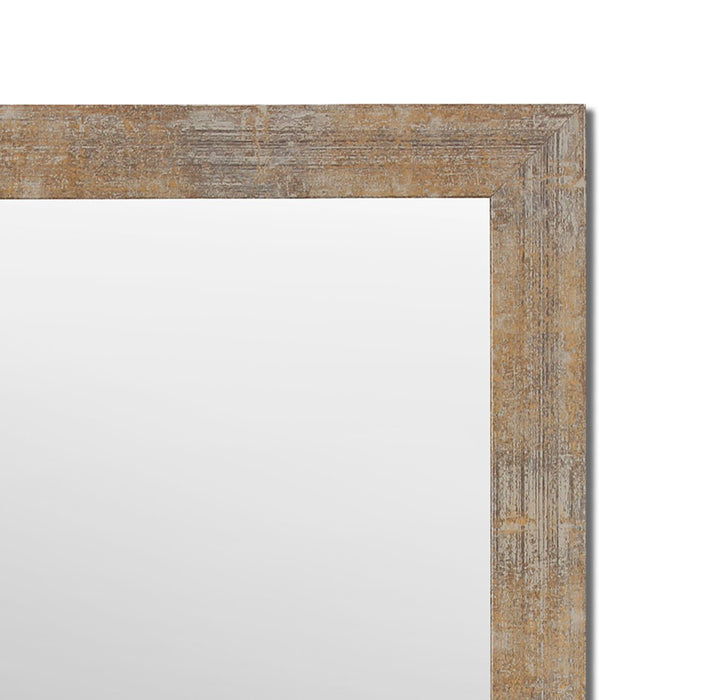 Gold Decorative Rectangle Wall Mirror Inner Size 12X16 inch, Outer Size 15X18 Inch