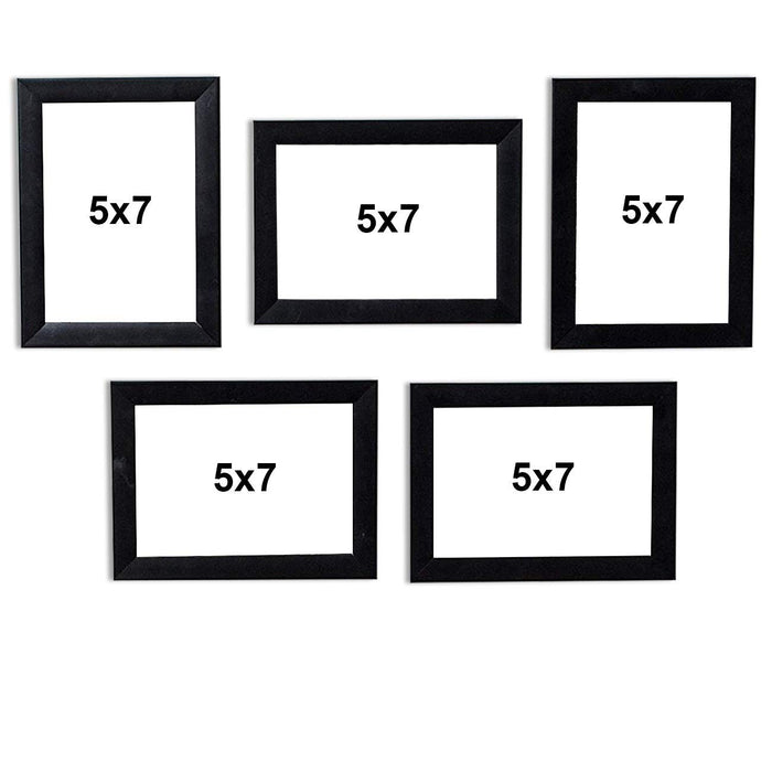Happy Memory Set of 5 Individual Photo Frame for Home Décor (5x7 inches)