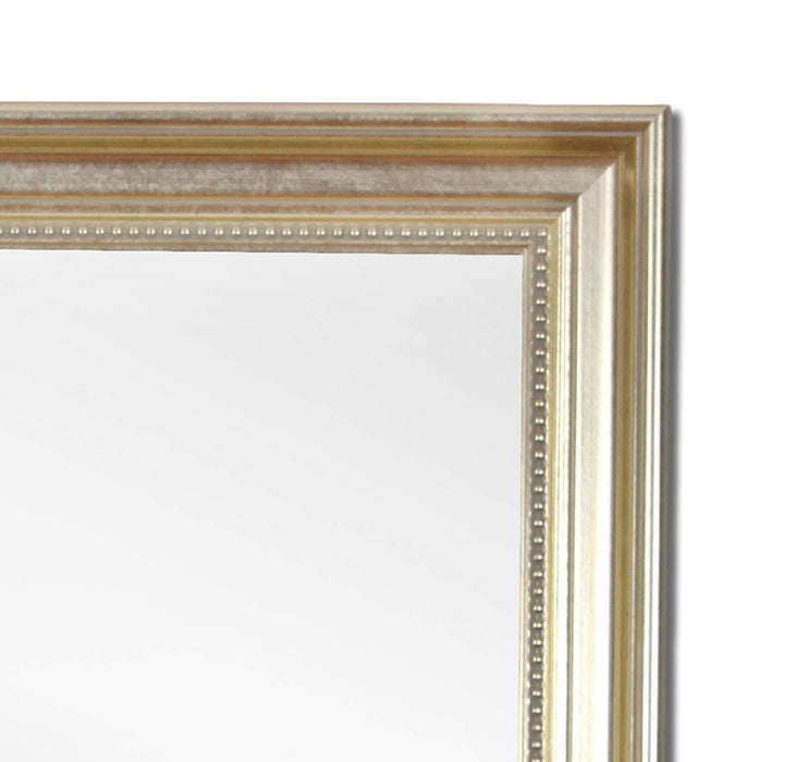 Decorative Wall Mirror Antique Silver Inner Size 12 x 18 inch, Outer Size 16 x 22 inch