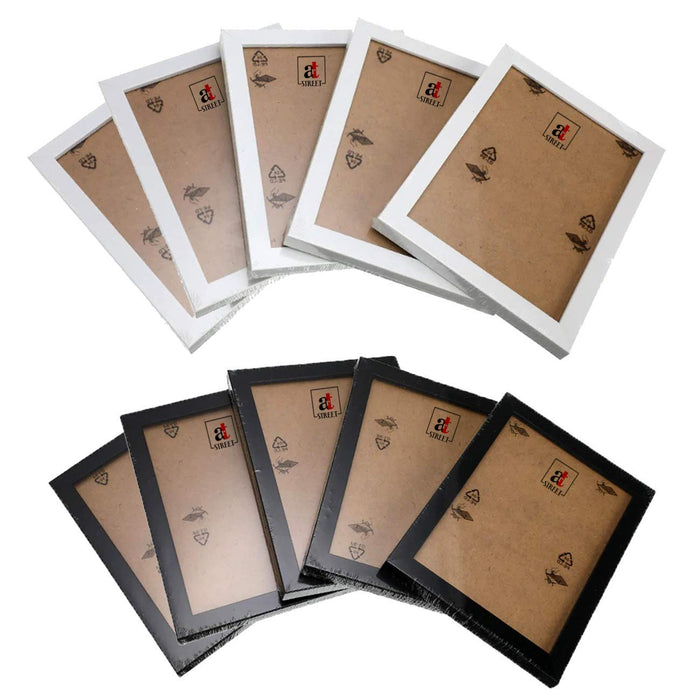 Set of 10 Synthetic Wood Individual Wall Photo Frame for Home Decor.