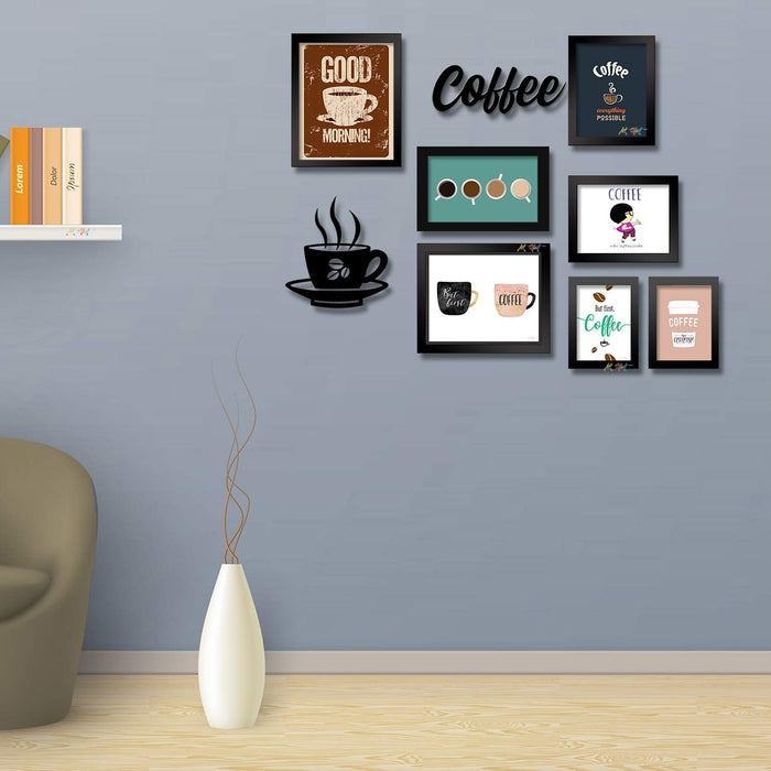 I Love Coffee Sign Synthetic Wood Framed Posters