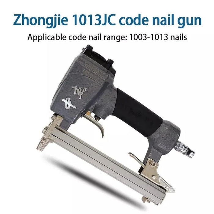 Nailer 1013JC Air Nailer Pneumatic Nail Gun Stapler, Pneumatic Code Nailing Machine Sofa, Comfortable Grip Fast Nailing for Carpentry By Wall Essential