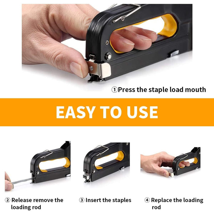 Wall Essential Heavy Duty 3 in 1 Stapler Staple Gun Nailer Tacker Nail ...