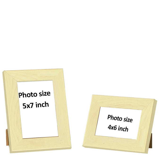 Customize Table Photo Frame For Office & Home Desk Decor Set Of - 2 ( Picture Size- 4x6, 5x7 inches )( Ph-2214 )