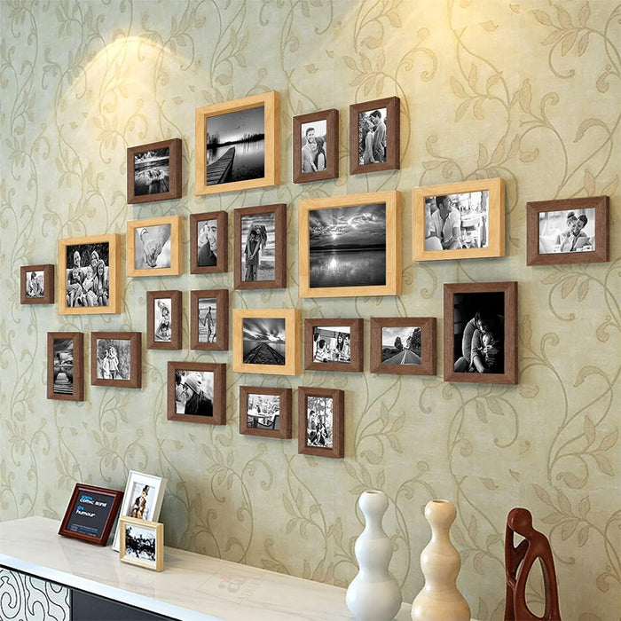 Art Street Photo Frame for Wall Photo Frame Collage Set of 23 Pcs Picture Frame Set For Home & Wall Decoration , Color -Beige Brown , Mix Size- 4x6 , 5x5 , 5x7 , 6x8 , 8x8 , 8x10 Inches