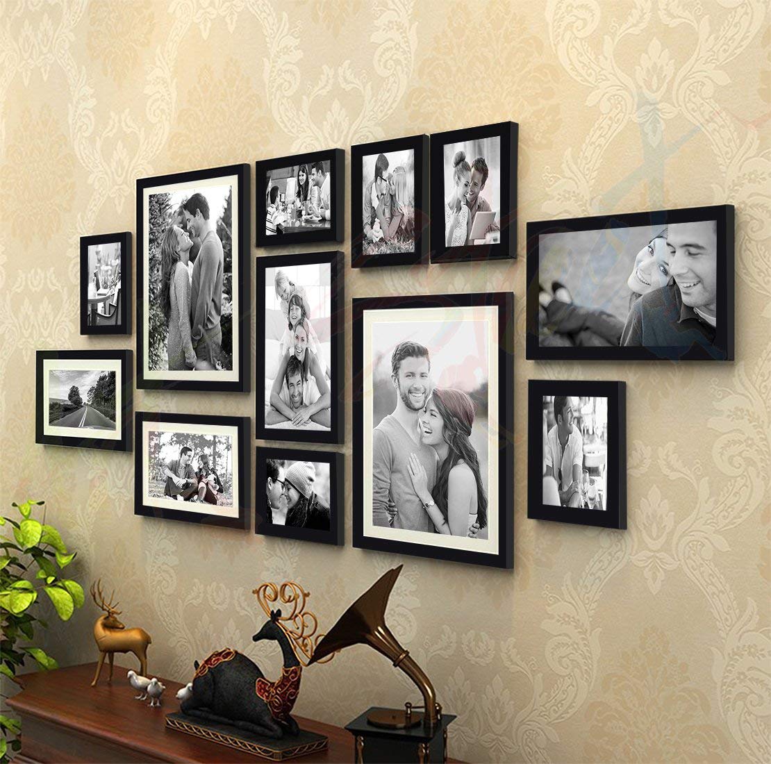 Art Street Basic Black Individual Photo Frame Set of 12 — ART STREET