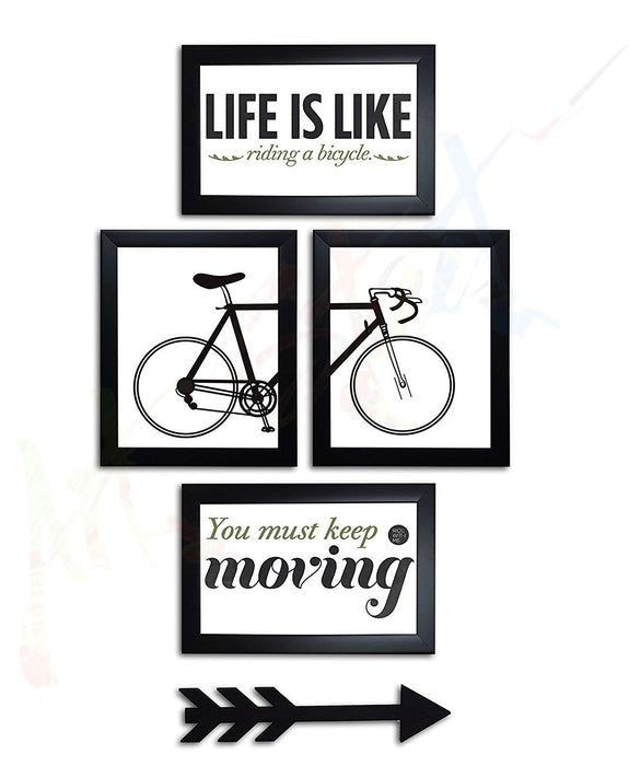You Must Keep Moving Wall Photo Frame with MDF Arrow