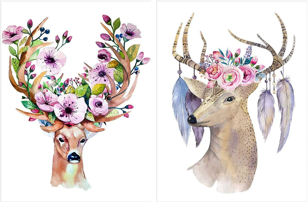 Beautiful Deer Theme 2 Poster Set