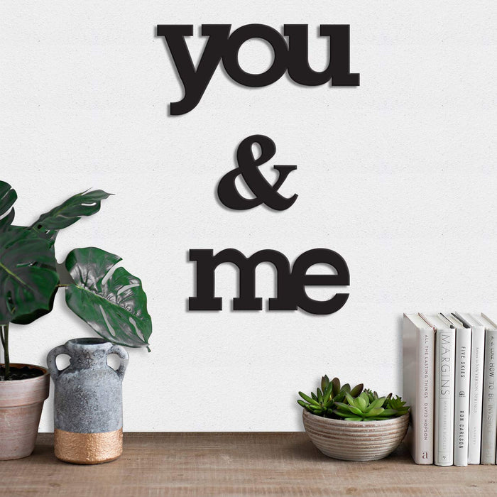 Art Street You & Me MDF Plaque Painted Cutout Ready to Hang Home Décor Wall Art …