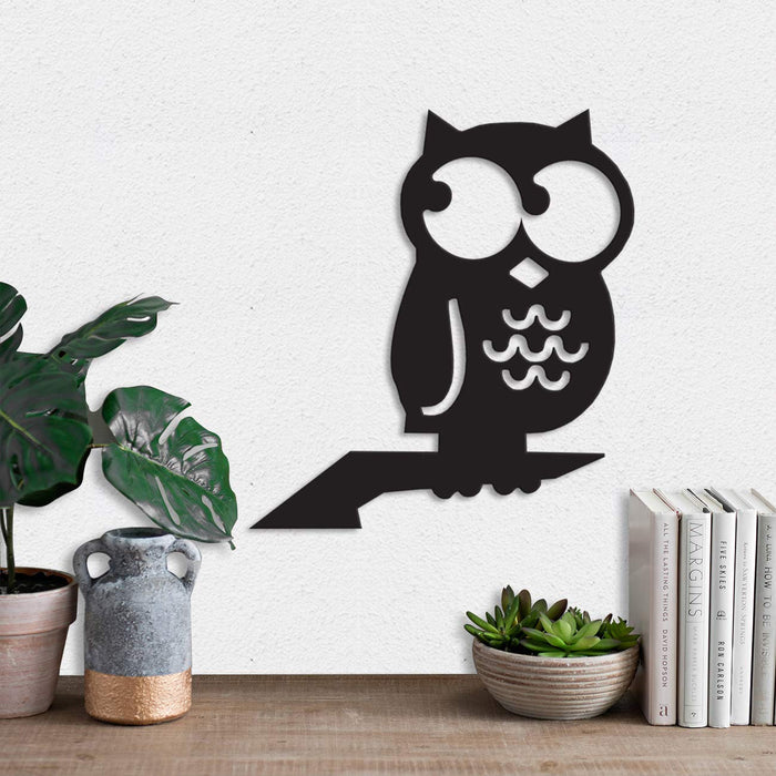 Art Street OWL MDF Plaque Painted Cutout Ready to Hang Home Décor Wall Art