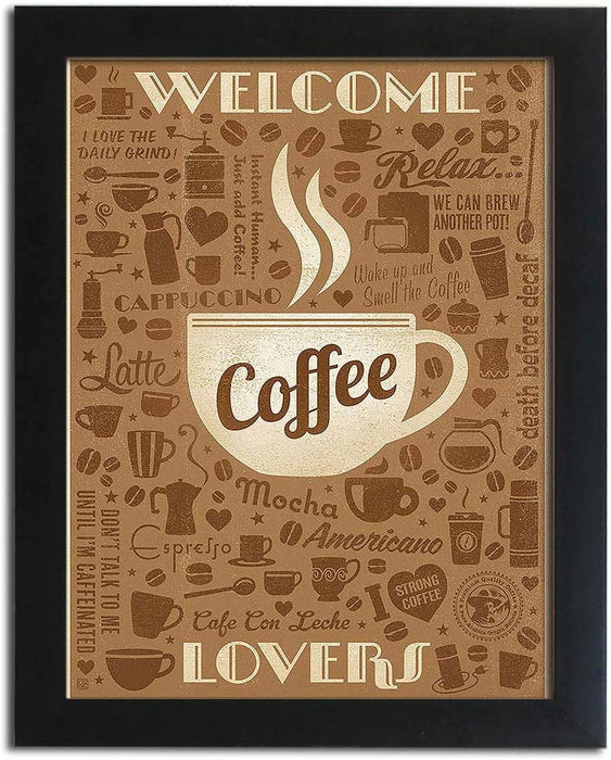 Holiday Theme Motivational Quote Poster # Welcome Coffee Lovers