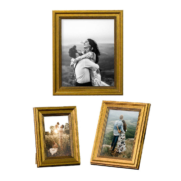 Art Street Decorative Photo Frames For Table Top Display And Wall Mounting Picture Frame Home Decor ( Ph-3221, Set of 3 )