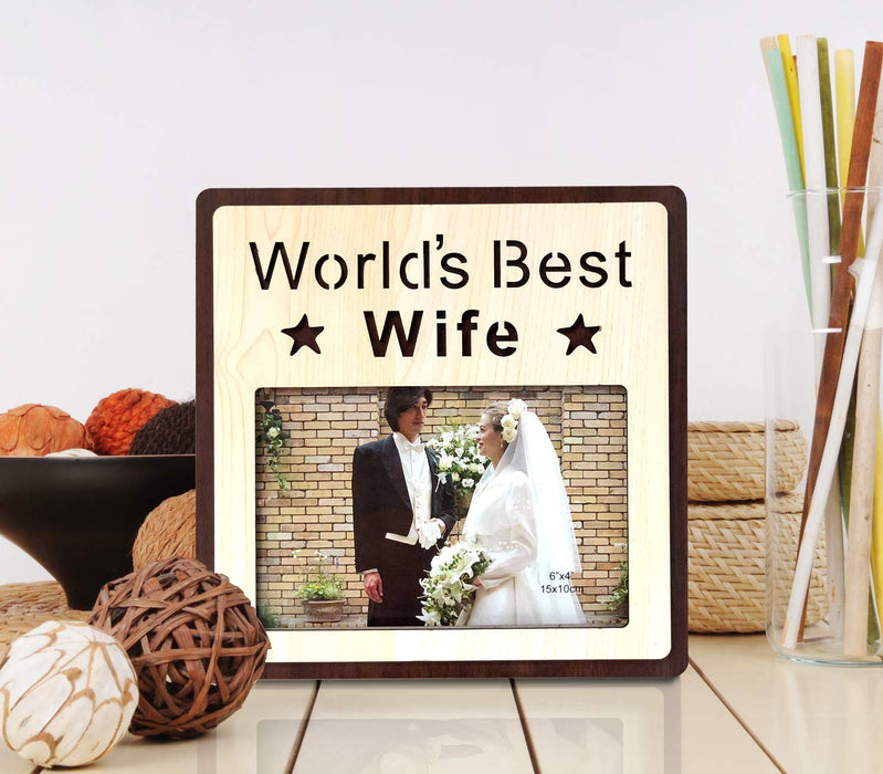 Wood Engraved Personalized Photo Frame, Picture Frame For Table Decor.