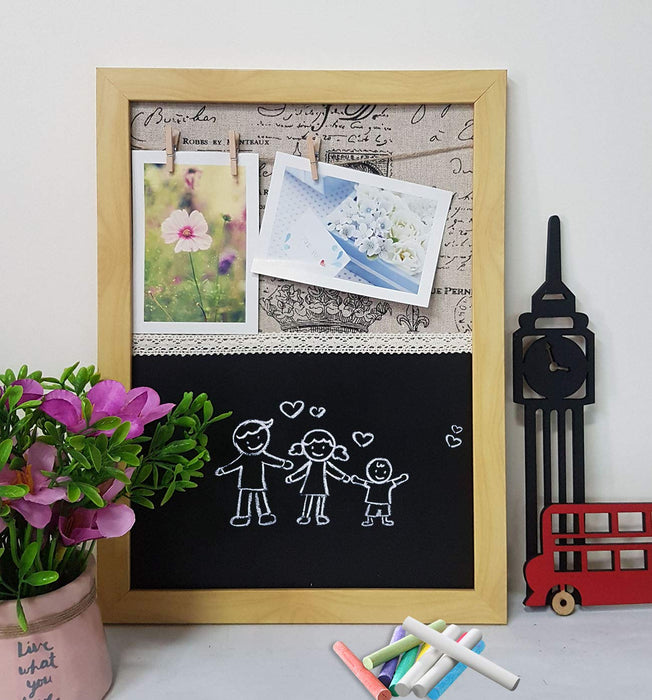 Chalk Board - To Do List Board & Hanging Photos With Clip ( Ph- 2214)