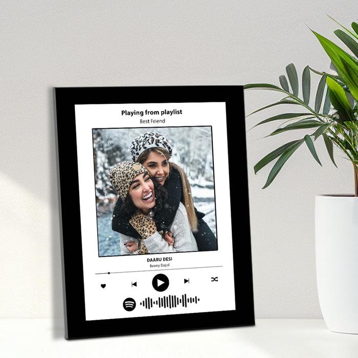 SNAP ART Personalized Gift Spotify Song Photo Collage for Mothers, Friends, Husband, Wife, Song Photo Frame, Customized Gift, Birthday Gift,