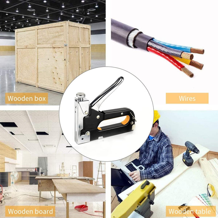 Wall Essential Heavy Duty 3 in 1 Stapler Staple Gun Nailer Tacker Nail ...