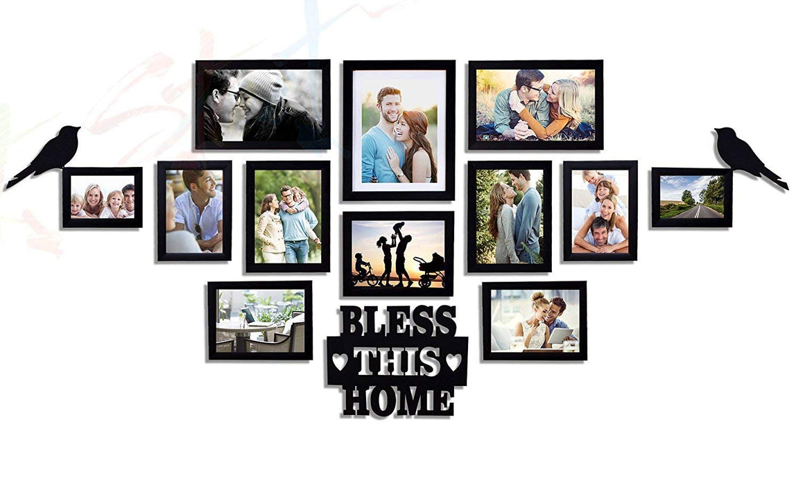 Bless This Home Set of 12 Individual Photo Frame Frames ( Size 4x6, 5x7, 6x8, 6x10, 8x10 inches )