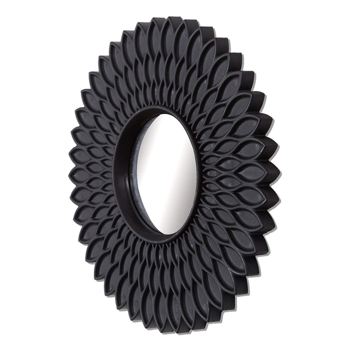Set of 3 Black hive  Mirror Decorative in Round Shape (9 x 9 Inchs)