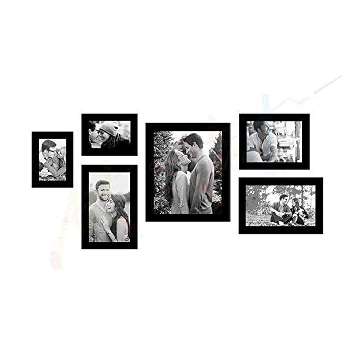 Art Street - Triumphet set of 6 individual photo frames/Wall hanging (Mix size -10x12, 6x10, 6x8, 4x6 50 cm x 105 cm x 1.6 cm