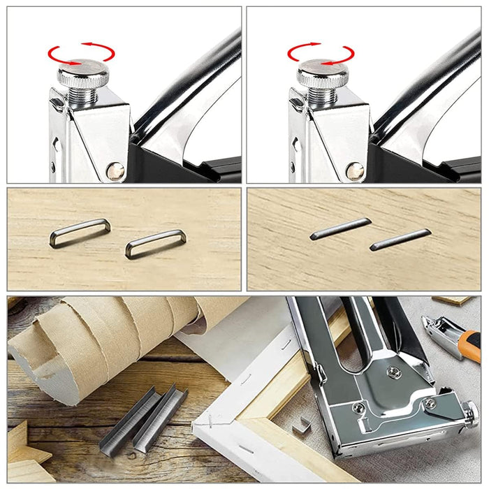Wall Essential Heavy Duty 3 in 1 Stapler Staple Gun Nailer Tacker Nail ...