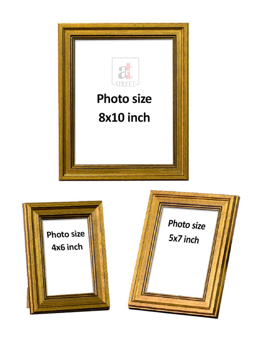 Art Street Decorative Photo Frames For Table Top Display And Wall Mounting Picture Frame Home Decor ( Ph-3221, Set of 3 )