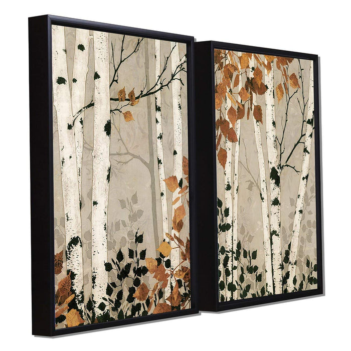 Floral Theme Framed Canvas Painting Framed