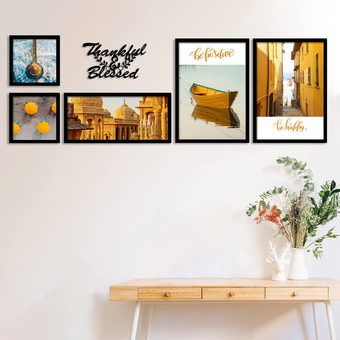 Art Street Set of 5 Motivational Theme Art Prints/Posters with Motivational Theme MDF Plaque for Living Room and Home Decoration (Size - 20 x 55 Inchs)