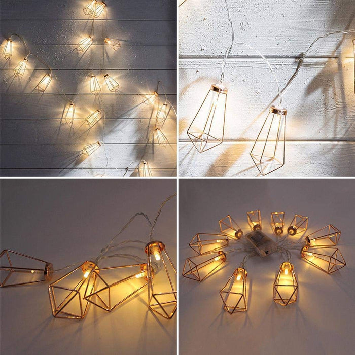 10 Diamond Shape LED Bulb Decorative String Light For Home Decor ( 1.5 Meter)