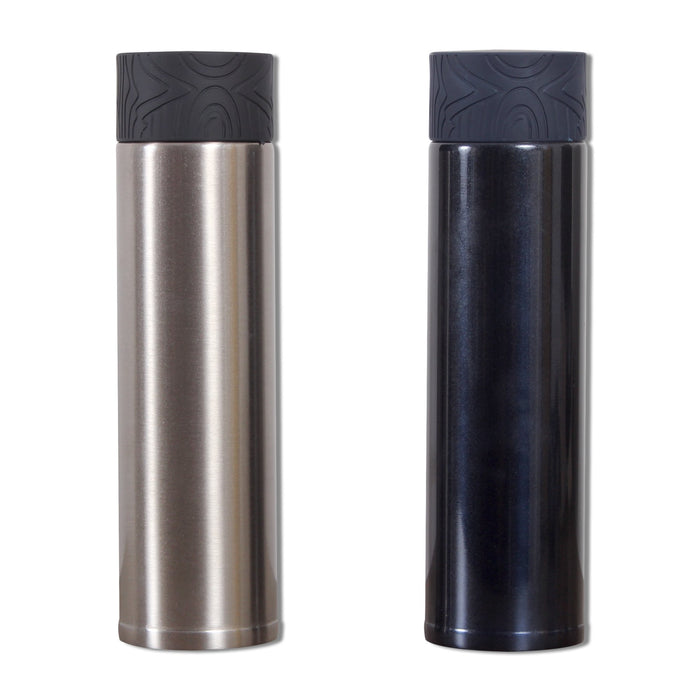 Even Stainless Steel Set of 2 Thermos Flask/ Bottle (with Tea Strainer) for Hot and Cold - 310 ML