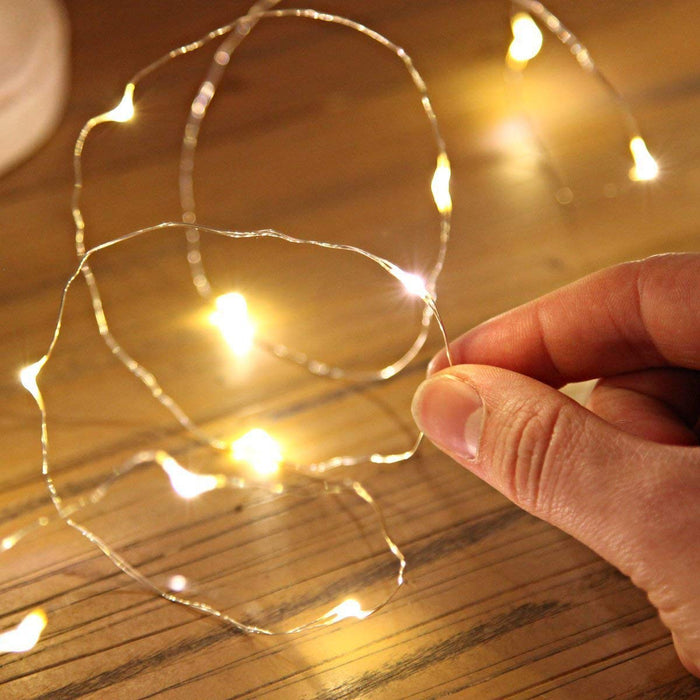30 Led Fairy String Led Lights Warm White 3 Meter Copper Wire Starry Fairy Lights for Bedroom, Christmas, Parties, Wedding, Centerpiece, Decoration (5m/16ft Warm White)