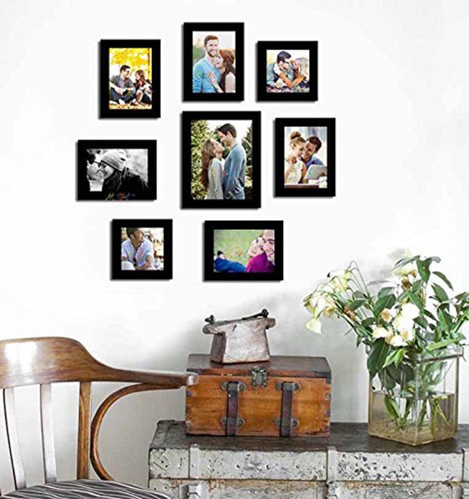 Art Street Love and Hapiness Gallery Wall - Set of 8 Individual wall Photo Frames