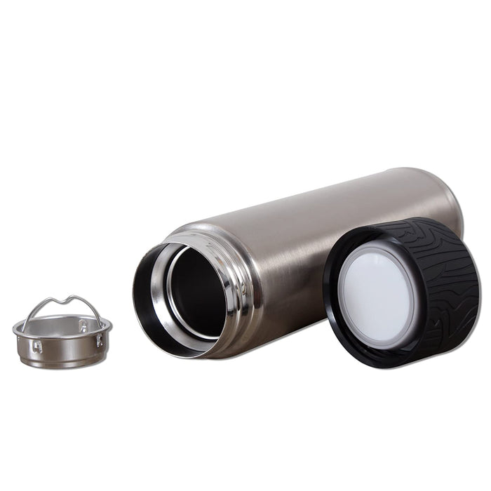 Even Stainless Steel Set of 2 Thermos Flask/ Bottle (with Tea Strainer) for Hot and Cold - 310 ML