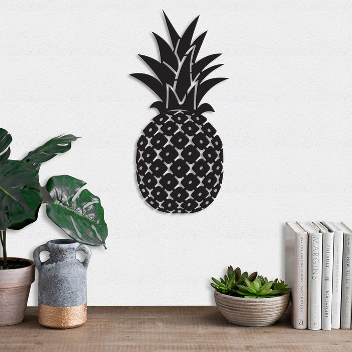 Art Street Pineapple MDF Plaque Painted Cutout Ready to Hang Home Décor Wall Art