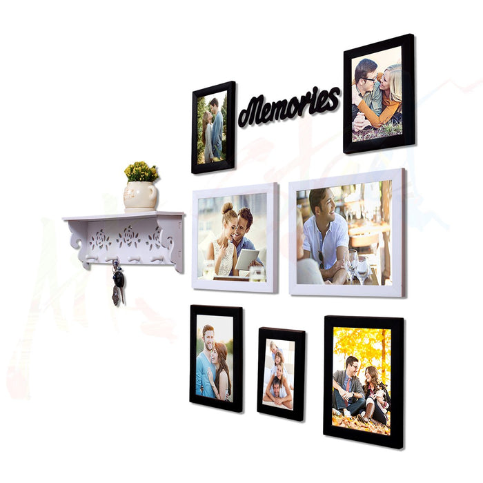 Home Memories Set of 7 Individual Photo Frame Frame Black and White