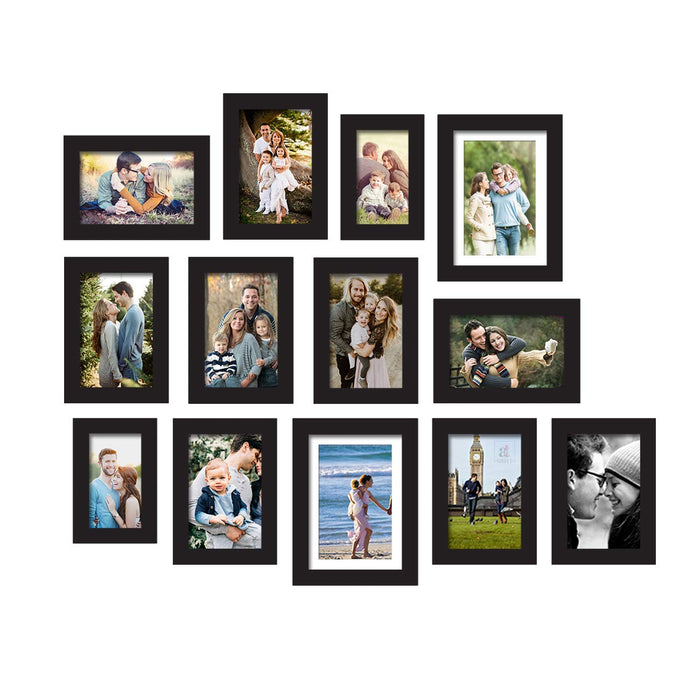 Set of 13 Black Wall Photo Frame, Picture Frame for Home Decor (Size -4x6,5x7, 6x8 Inchs)