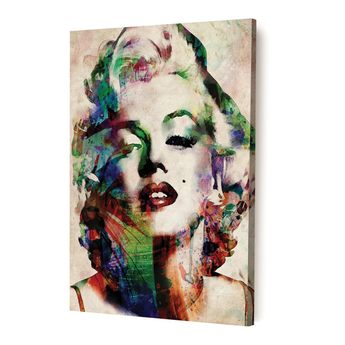 Art Street Stretched On Frame Canvas Painting Pop Art Beautiful Marilyn Monroe Portrait Art For Decor, Abstract Art (Size: 16x22 Inch)