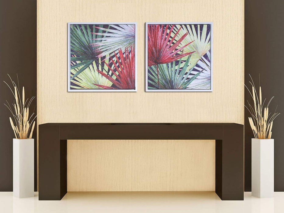 Floral Theme Framed Canvas Painting