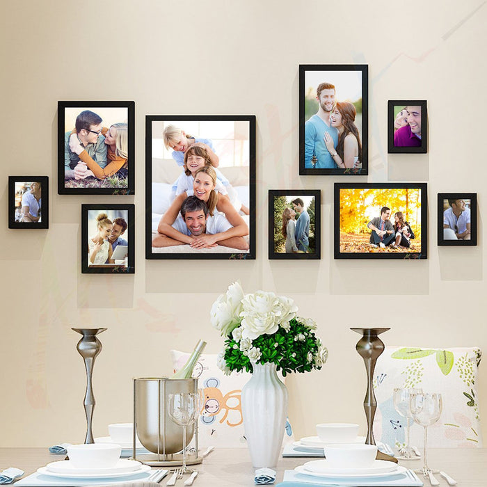 Fabled 9 Individual Black Wall Photo Frame