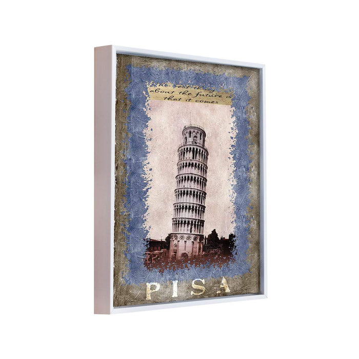 Pisa Tower 1 Framed Canvas