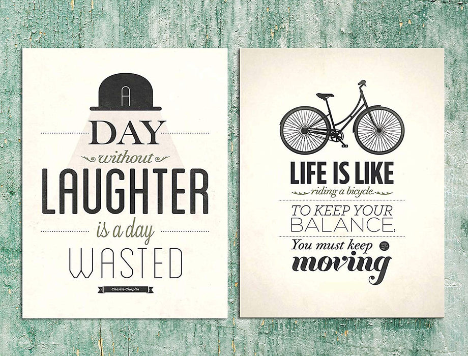 # Life Is Like Riding A Bicycle. To Keep Your Balance You Must Keep Moving (Size 12 x 16)