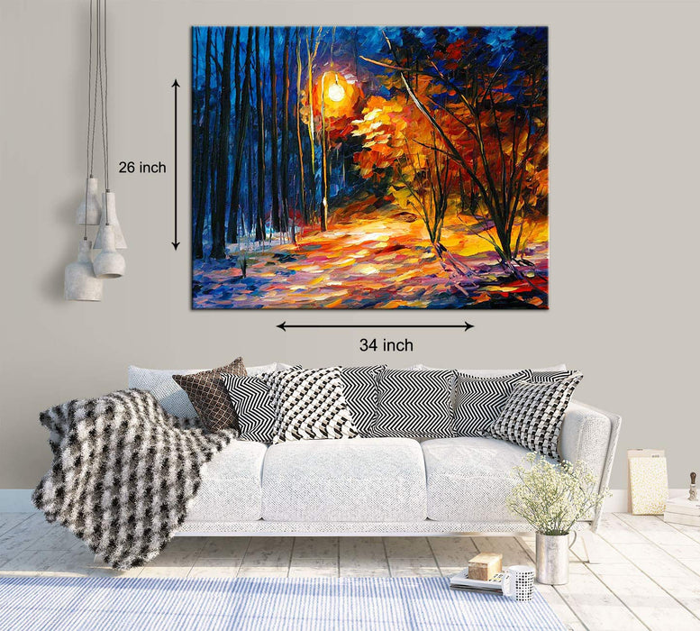 Art Street Nature in Classic Form Art Print,Landscape Canvas Painting