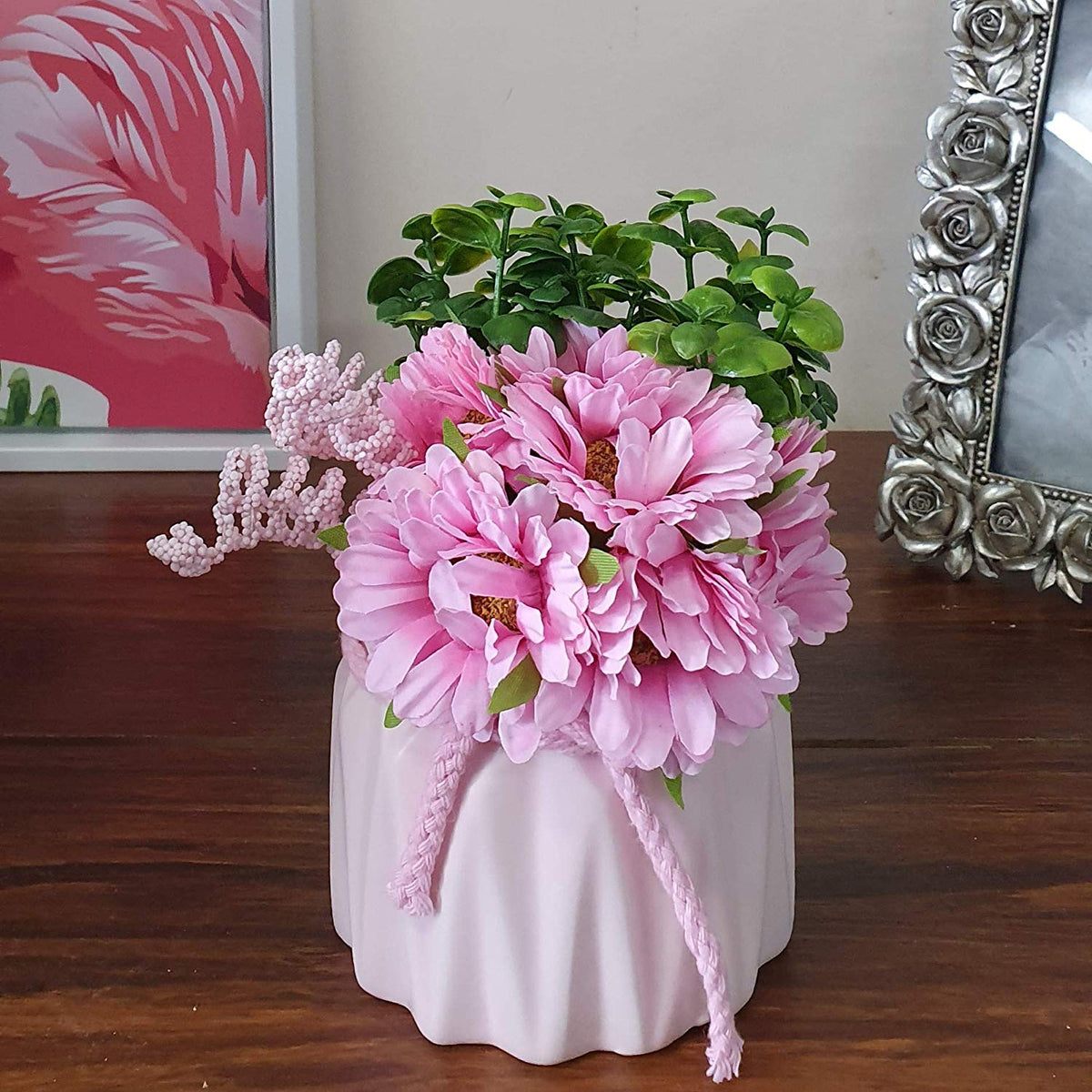 Artificial Sunflower, Flowers Plants in Ceramic Pot/Planter for Home