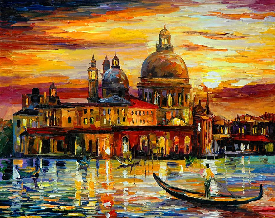 Art Street The Grand Canal of Venice Art Print,Landscape Canvas Painting