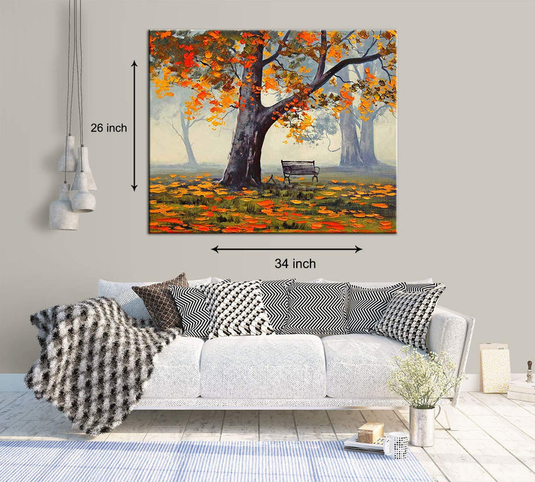 Mesmerizing Autumn Art Print,Landscape Canvas Painting