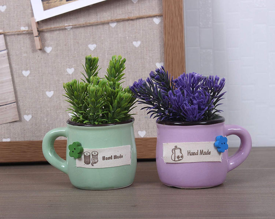 Artificial Ceramic Plant for Indoor/Outdoor, Home & Office,