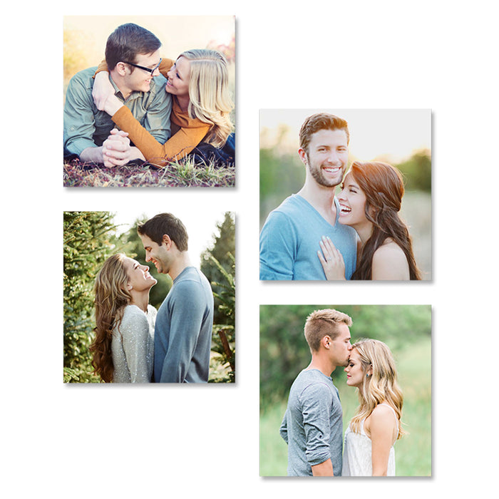 Set of 4 Customize Stretched Canvas Print , gift for couple, Anniversary , Family & any  special Event .