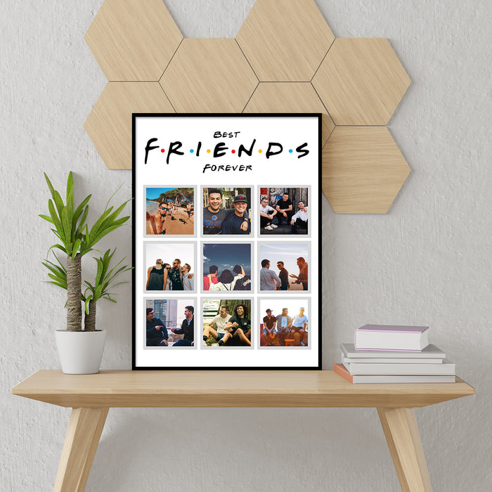 Customized Friendshipday  Canvas BEST FRIEND FOREVER Gift for Friends (Size;-13x17Inch)